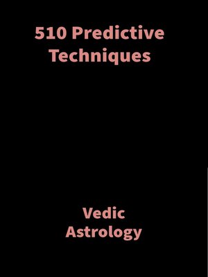 cover image of 510 Predictive Techniques